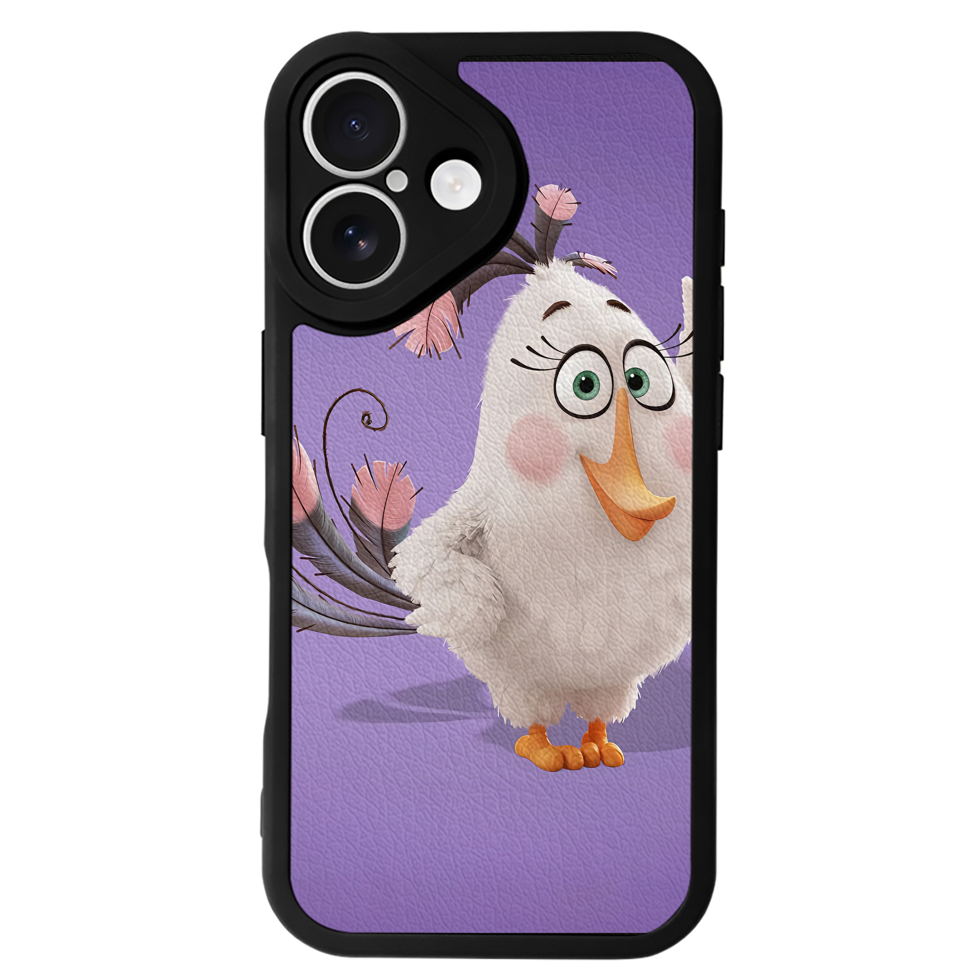 （画像用） Angry Birds アングリーバード 【iPhone 16シリーズ対応】シリコンスマホケース（レザー調） 材質：シリコン
